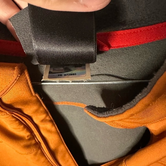 The North Face Performance Jacket Orange Gray Athletic Design - Picture 5 of 6